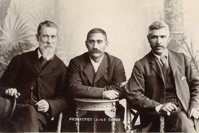 William Australia Graham, King Mahuta Tawhaio i Tahuna Heirangi, czerwiec 1898 (srebrny odbitka żelatynowa) autorstwa John Hanna