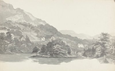 Most, Pojezierze, Cumbria (wc na papierze) autorstwa John Harden