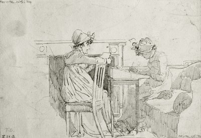 Korespondencja (pióro i tusz na papierze) autorstwa John Harden