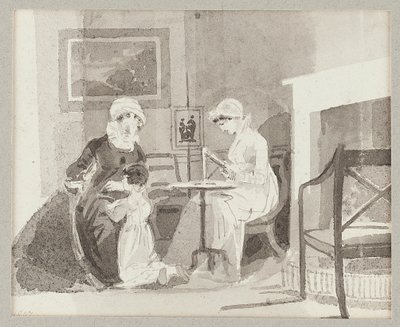 Pani H, Jessie i młoda Sophia autorstwa John Harden