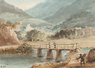 زوړ ملر پل، 1843 (د کاغذ پر مخ) پولی autorstwa John Harden