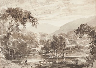Rothay Bridge, Lake District, Cumbria (wc na papierze) autorstwa John Harden