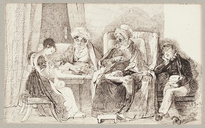 Chory i odpoczywający, 1824 r. autorstwa John Harden