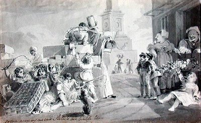 Niektórzy artyści irytujący są zobowiązani (pióro i atrament oraz pranie na papierze) autorstwa John Harden