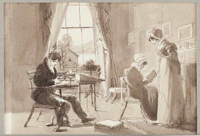 Domek letni, 1824 (wc na papierze) autorstwa John Harden