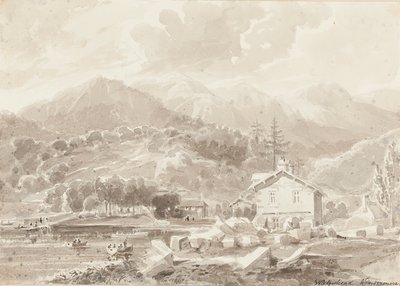 Waterhead, jezioro Windermere (wc na papierze) autorstwa John Harden