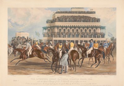 Jeden z czterech zestawów: The Liverpool Great National Steeple-Chase autorstwa John Harris