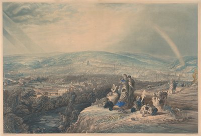 Panoramiczny widok na Sheffield autorstwa John Harris