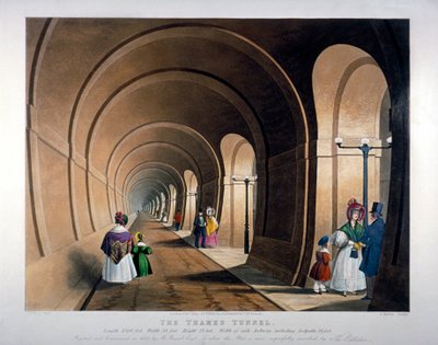 Tunel Tamizy, Londyn, 1835 autorstwa John Harris