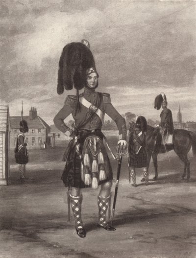 93. nakaz przeglądu Sutherland Highlanders, c1820-1870, 1909 r autorstwa John Harris Junior