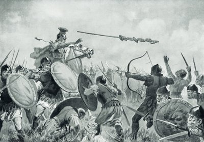 Bitwa rzymska z Wolskami (lito) autorstwa John Harris Valda