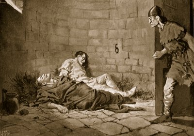 Uwięzienie i śmierć książąt Erika i Waldemara, 1318 autorstwa John Harris Valda