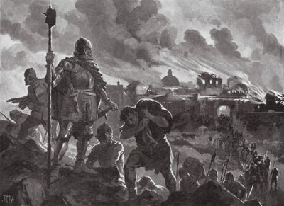 Iwan Czarny podpala Zabłiak autorstwa John Harris Valda