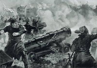 Oblężenie Konstantynopola przez Turków autorstwa John Harris Valda