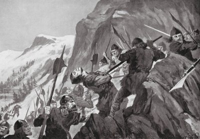 Bitwa o Morgarten autorstwa John Harris Valda