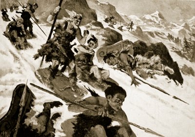 Cimbri w Alpach autorstwa John Harris Valda