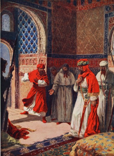 Ostatnia Rada Boabdil w Alhambra autorstwa John Harris Valda