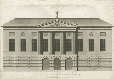 Stafford - Shire Hall: grawerunek akwatinty autorstwa John Harvey
