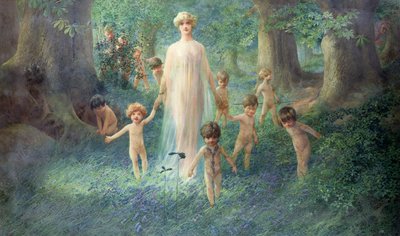 Fairy Wood (akwarela na papierze) autorstwa John Hassall