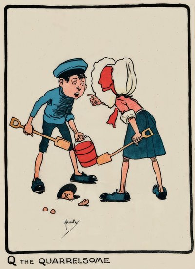 Q Kłótliwy / J. Hassall / Zeichnung, 1903 autorstwa John Hassall