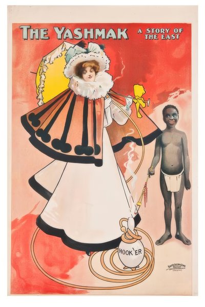 "Yashmak, czyli opowieść o Wschodzie" / J. Hassall / Plakat, 1897 r. autorstwa John Hassall