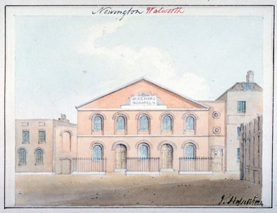 Kaplica Beresford, Beresford Street, Southwark, Londyn, 1824 autorstwa John Hassell