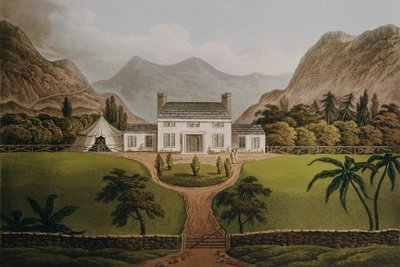Гэгээн Елена дахь Бонапартын Мал-Майсон, өнгөлсөн 1821 он autorstwa John Hassell