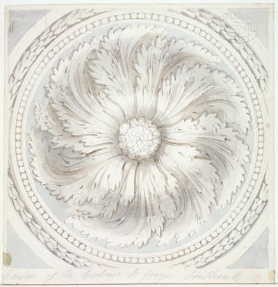 Otoczenie z sufitu św. Jerzego Męczennika, Southwark, Londyn, 1831 autorstwa John Hassell