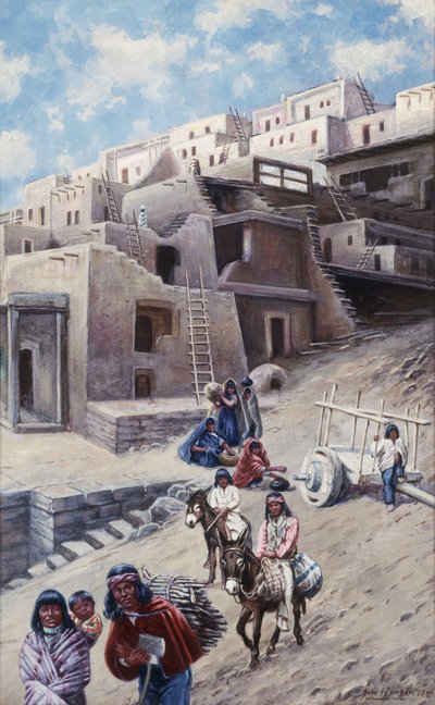 Wieś Wieś, 1900 autorstwa John Hauser