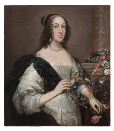 Elizabeth Wray, baronowa Norris, ok. 1638, przemalowana ok. 1645. autorstwa John Hayls