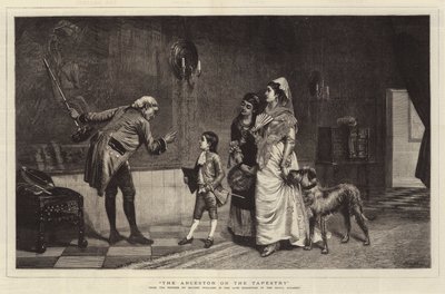 Przodek na gobelinie autorstwa John Haynes-Williams