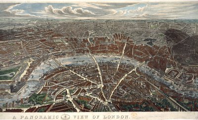 Panoramiczny widok na Londyn autorstwa John Henry Banks