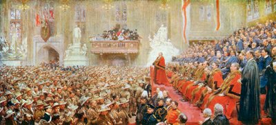 Powrót ochotników cesarskich z City of London do Londynu, 29 października 1900 r autorstwa John Henry Frederick Bacon