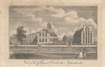 Widok kolegiów w Cambridge, Massachusetts autorstwa John Henry Hill