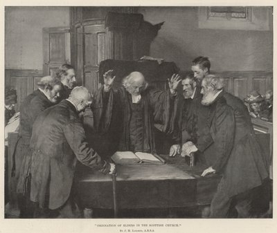 Wyświęcenia starszych w Kościele szkockim autorstwa John Henry Lorimer