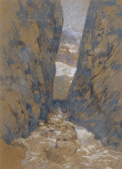 Górski wąwóz autorstwa John Henry Twachtman