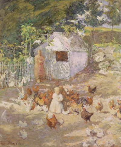 Stodoła, ok. 1890-1900 autorstwa John Henry Twachtman