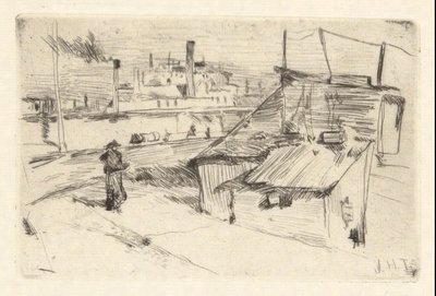 Szanty Bridgeport autorstwa John Henry Twachtman