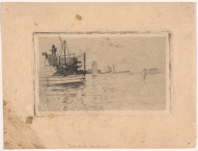 Dok węglowy, Bridgeport autorstwa John Henry Twachtman