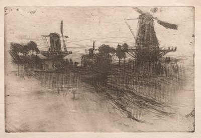 Wieczór, Dordrecht, 1881-1883. autorstwa John Henry Twachtman
