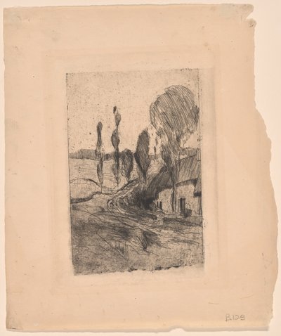 Francuski krajobraz autorstwa John Henry Twachtman