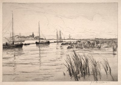 Holandia Dykes autorstwa John Henry Twachtman