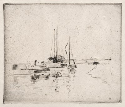 W pobliżu Dordrechtu. autorstwa John Henry Twachtman