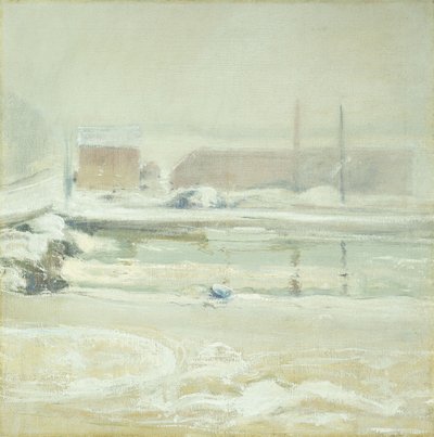 Scena rzeczna w Cos Cob, autorstwa John Henry Twachtman