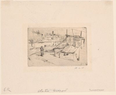 Szanty i fabryki autorstwa John Henry Twachtman