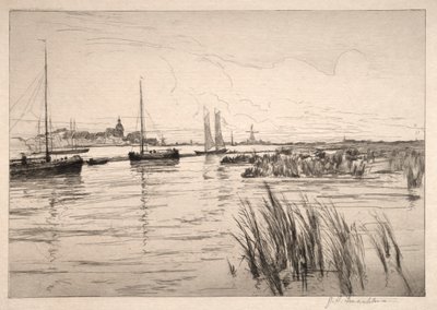 Dyke Holandii. autorstwa John Henry Twachtman