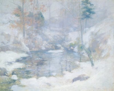Zimowa harmonia, ok. godz. 18901900. autorstwa John Henry Twachtman