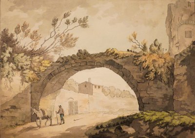 Archway we Włoszech, ok. 1798 (akwarela z piórem i atramentem na papierze) autorstwa John Herman Merivale