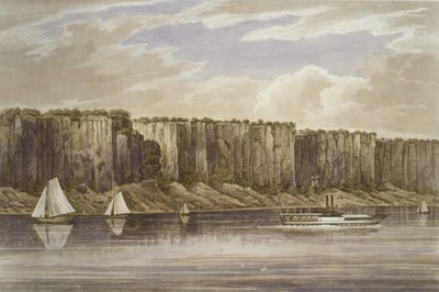 Palisady nr 19, Hudson River Portfolio, 1823-24. autorstwa John Hill