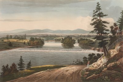 Widok w pobliżu Sandy Hill nr 7 portfela rzeki Hudson, 1822-23. autorstwa John Hill